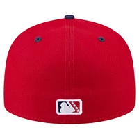 Men's New Era Red Lehigh Valley IronPigs Copa de la Diversión 59FIFTY Fitted Hat