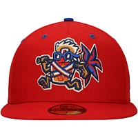 Casquette ajustée New Era Lehigh Valley Mamajuana Copa de la Diversión 59FIFTY rouge pour homme