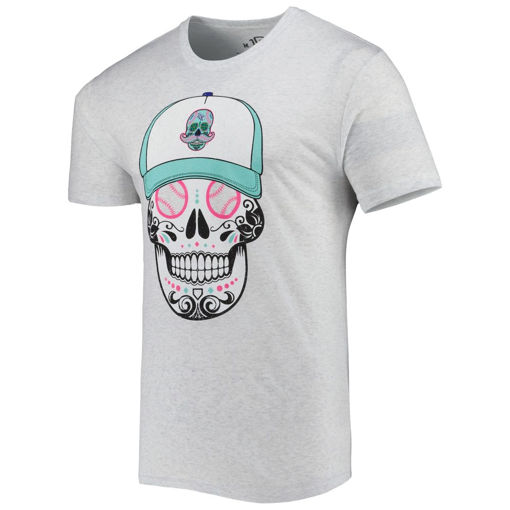 Men's Gray Leyendas de Lexington Copa la Diversion Sugar Skull Tri-Blend T-Shirt