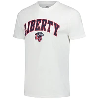 T-shirt premium blanc Liberty Flames pour homme