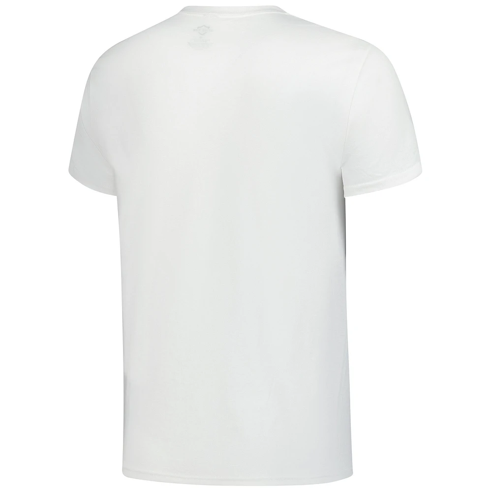 T-shirt premium blanc Liberty Flames pour homme