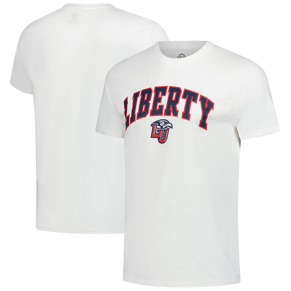 T-shirt premium blanc Liberty Flames pour homme