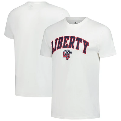 T-shirt premium blanc Liberty Flames pour homme