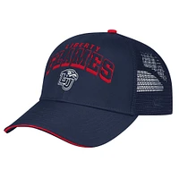 Chapeau réglable Colosseum Navy Liberty Flames Wyatt pour hommes