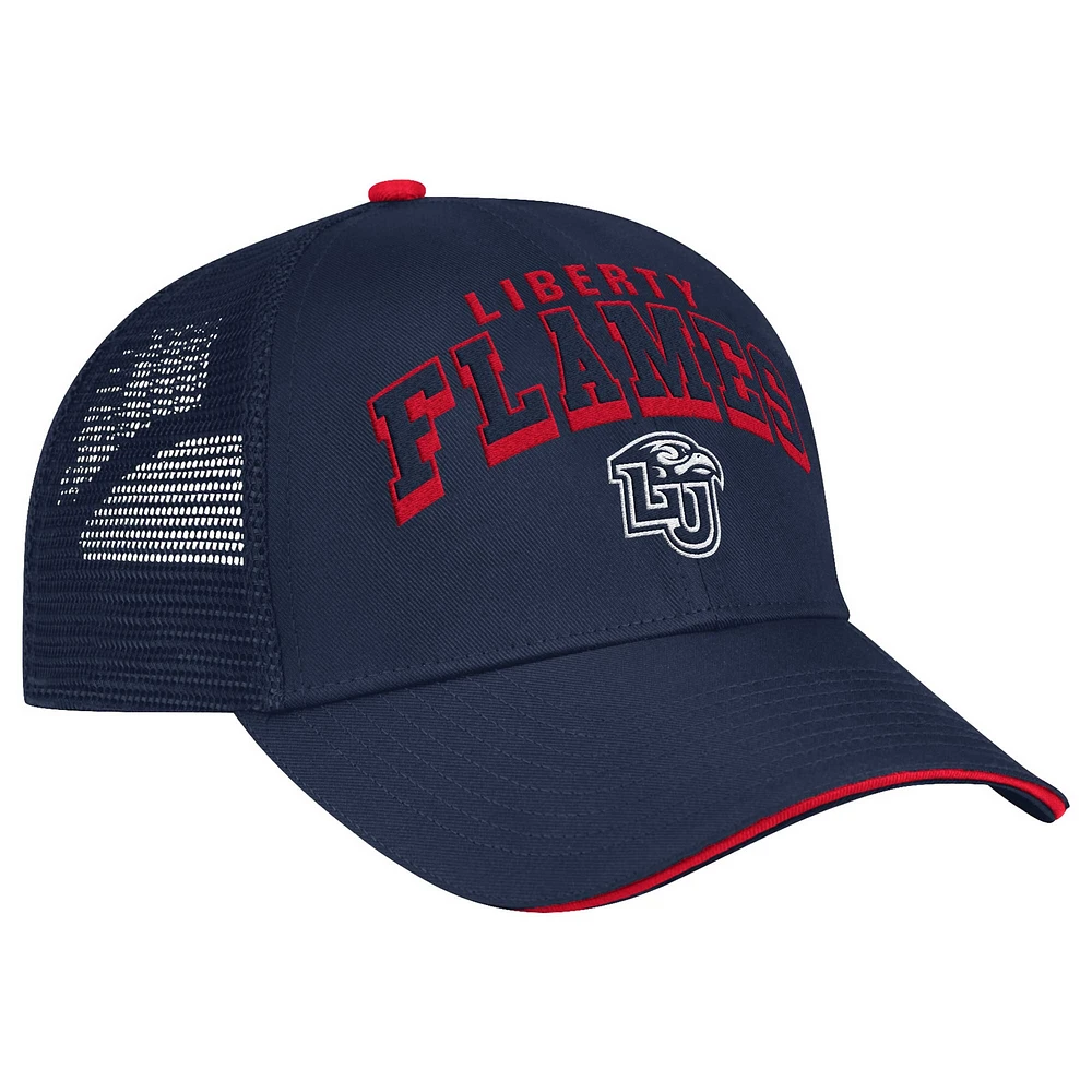 Men's Colosseum Navy Liberty Flames Wyatt Adjustable Hat