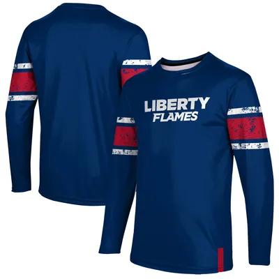 Liberty Flames Long Sleeve T-Shirt - Navy