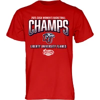Unisex Blue 84 Red Liberty Flames 2025 C-USA Women's Basketball Conference Tournament Champions T-Shirt