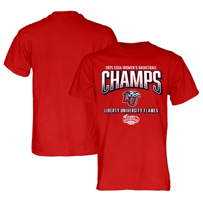 Unisex Blue 84 Red Liberty Flames 2025 C-USA Women's Basketball Conference Tournament Champions T-Shirt
