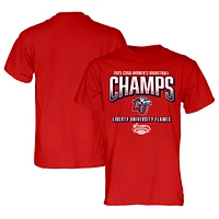 Unisex Blue 84 Red Liberty Flames 2025 C-USA Women's Basketball Conference Tournament Champions T-Shirt