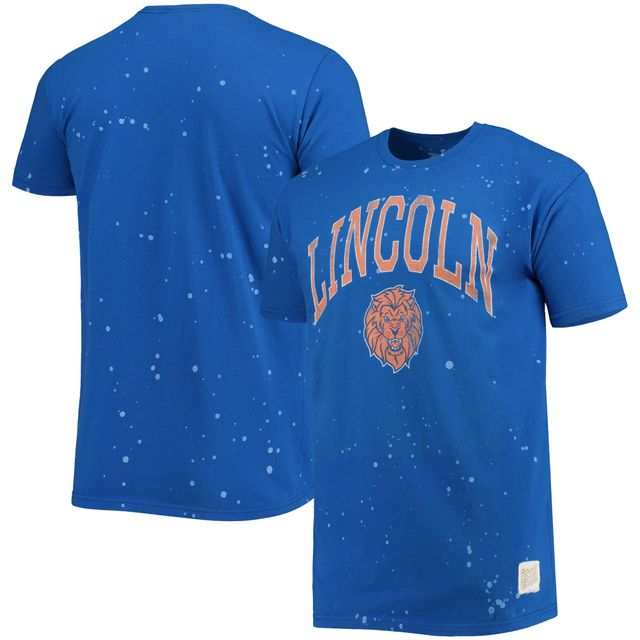 T-shirt Homme Original Rétro Marques Royal Lincoln Lions Bleach Splatter