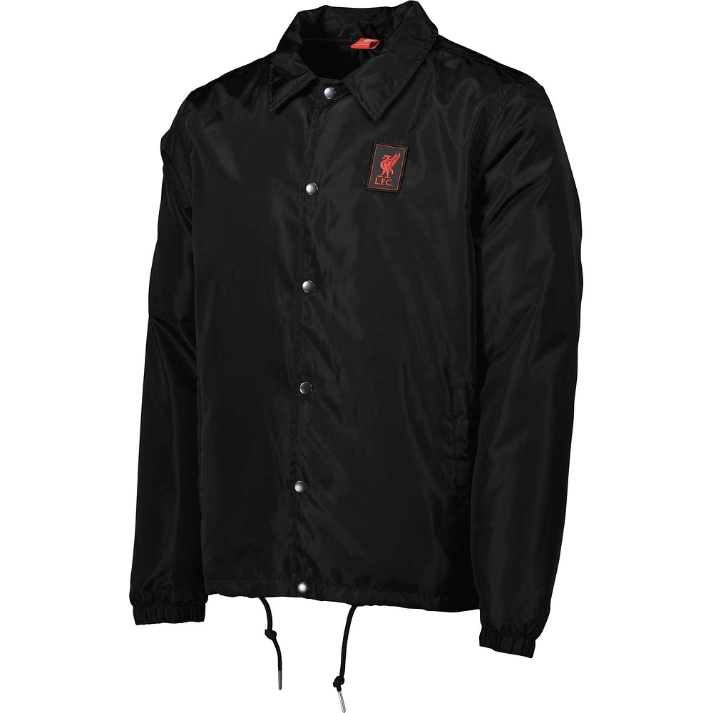 Men's Black Liverpool Coaches Full-Snap Jacket