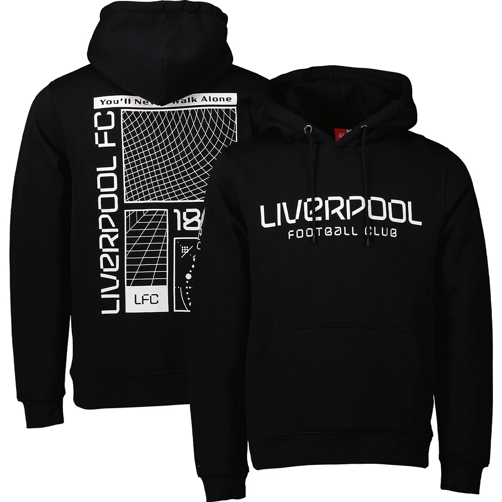 Sweat à capuche noir Liverpool pour homme