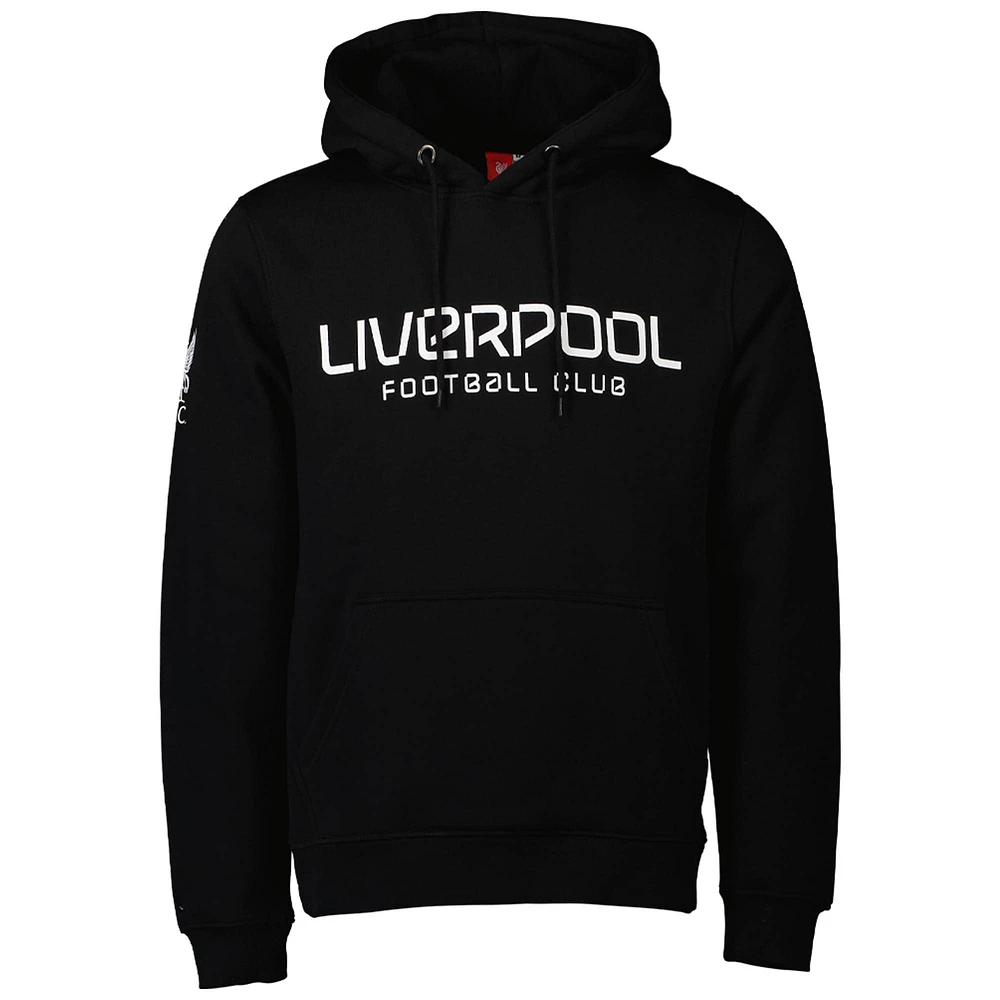 Sweat à capuche noir Liverpool pour homme