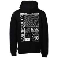 Sweat à capuche noir Liverpool pour homme