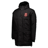 Men's Black Liverpool Winter Field Park Full-Zip Hooded Jacket