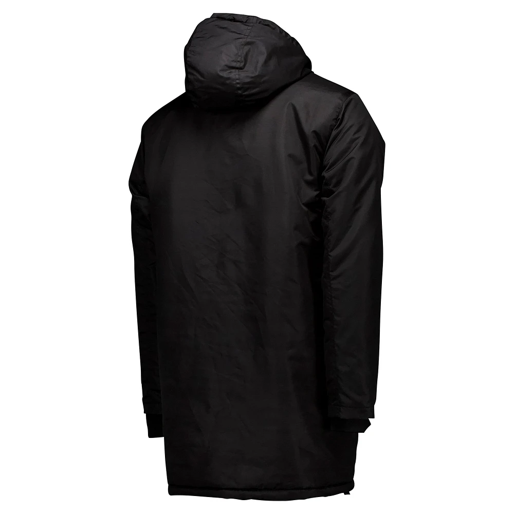 Men's Black Liverpool Winter Field Park Full-Zip Hooded Jacket