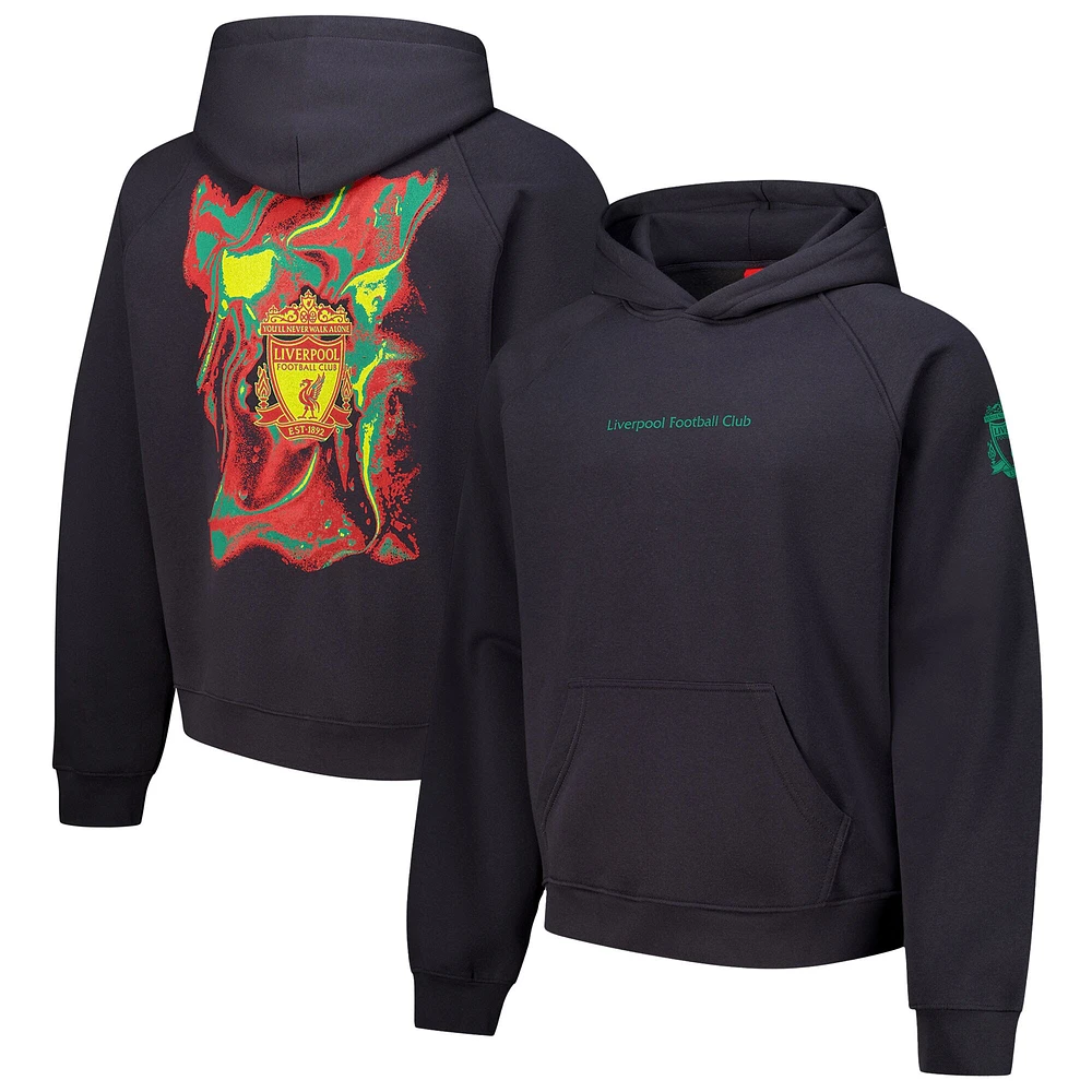 Sweat à capuche surdimensionné Liverpool Dream pour homme en charbon