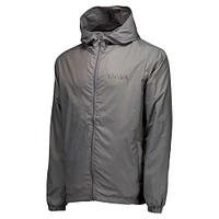 Men's Gray Liverpool Home Match Hoodie Full-Zip Windbreaker Jacket