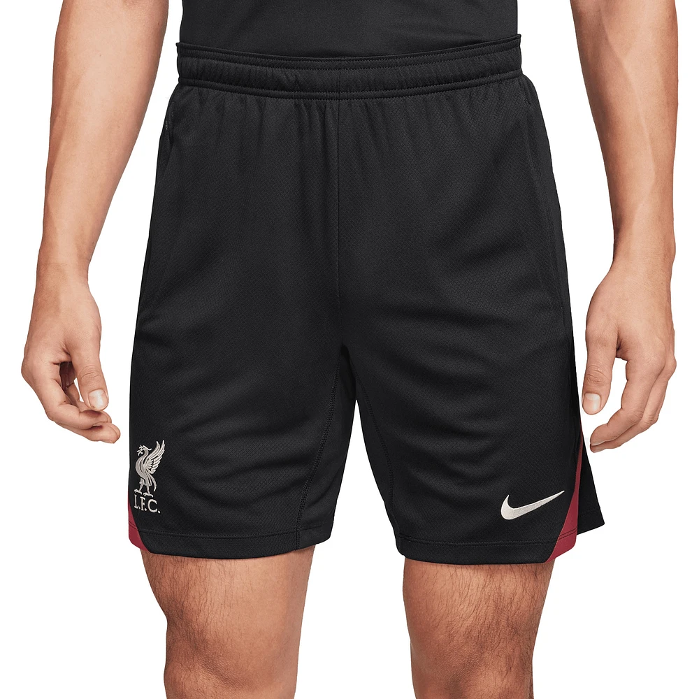 Short Nike noir Liverpool 2024/25 Strike pour homme