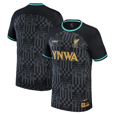 Men's Nike  Black Liverpool x LeBron James Collection 2023/24 Stadium Replica Jersey