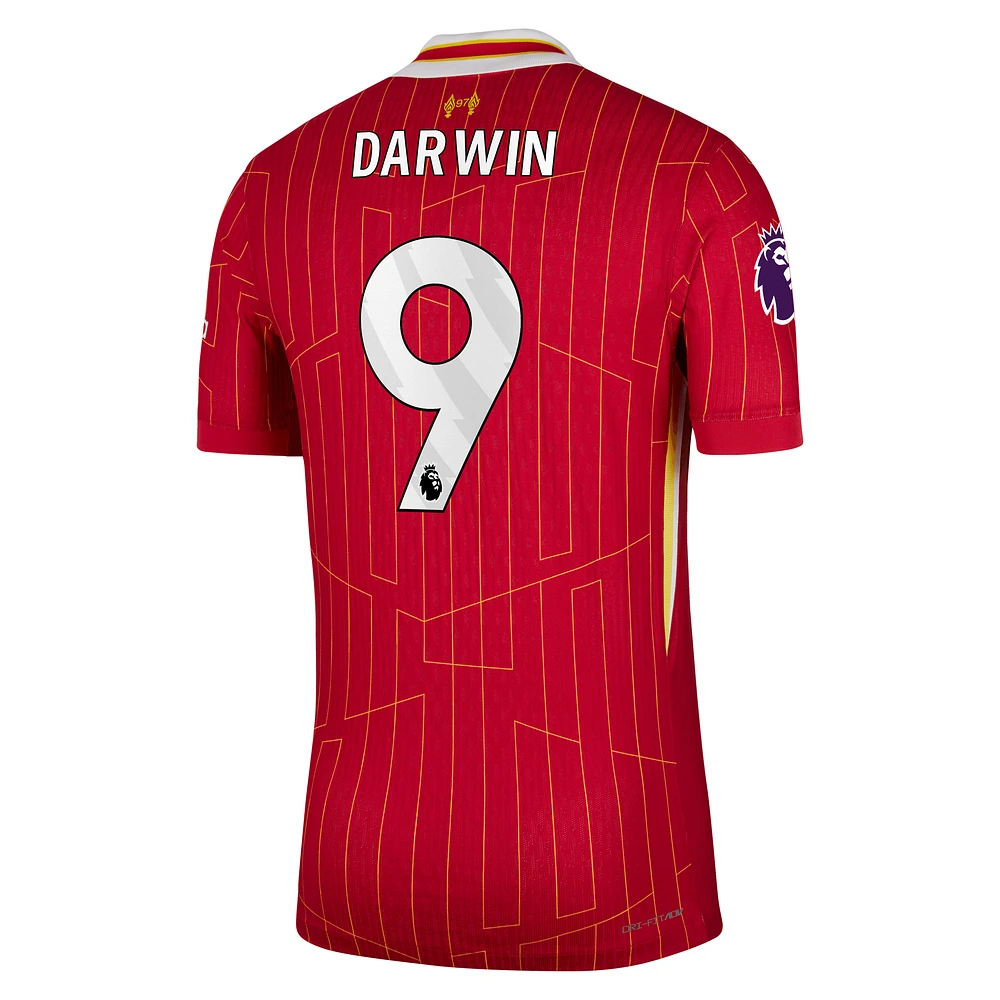 Maillot Nike Darwin Núñez de joueur authentique domicile Liverpool 2024/25 rouge pour homme