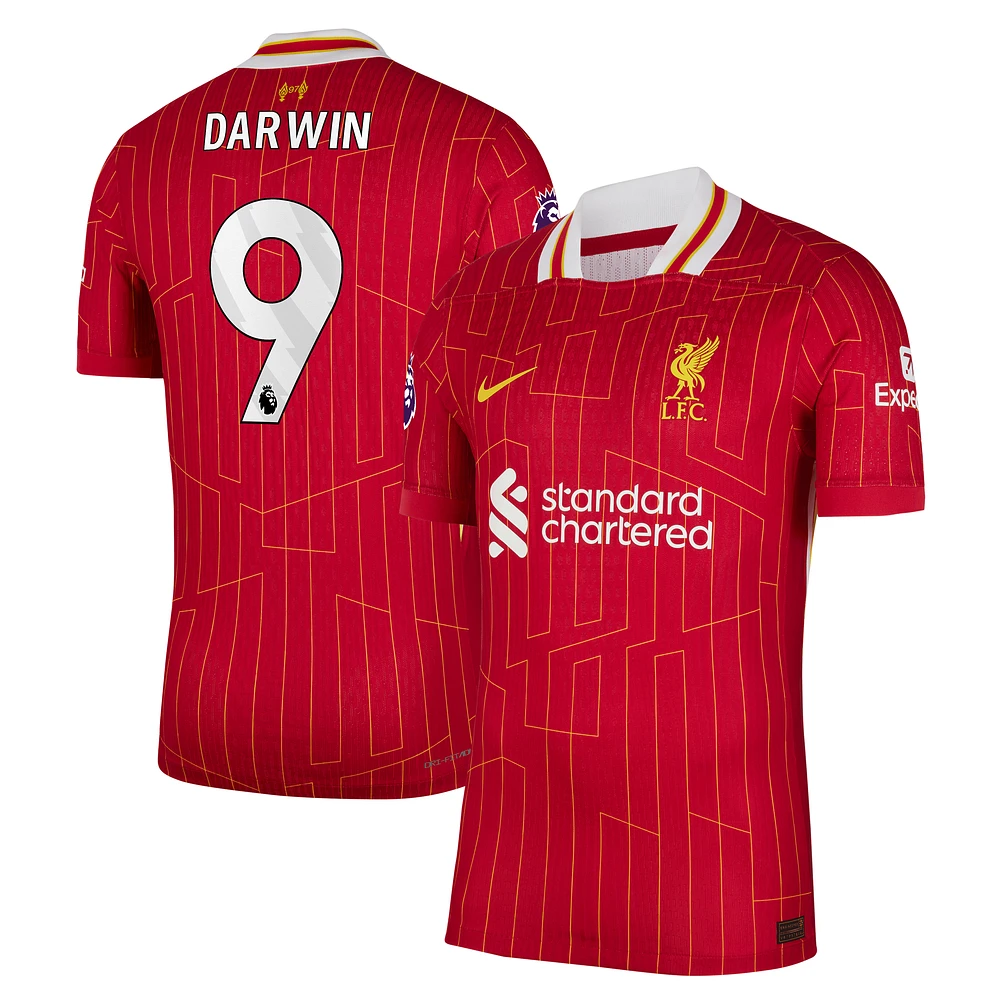 Maillot Nike Darwin Núñez de joueur authentique domicile Liverpool 2024/25 rouge pour homme