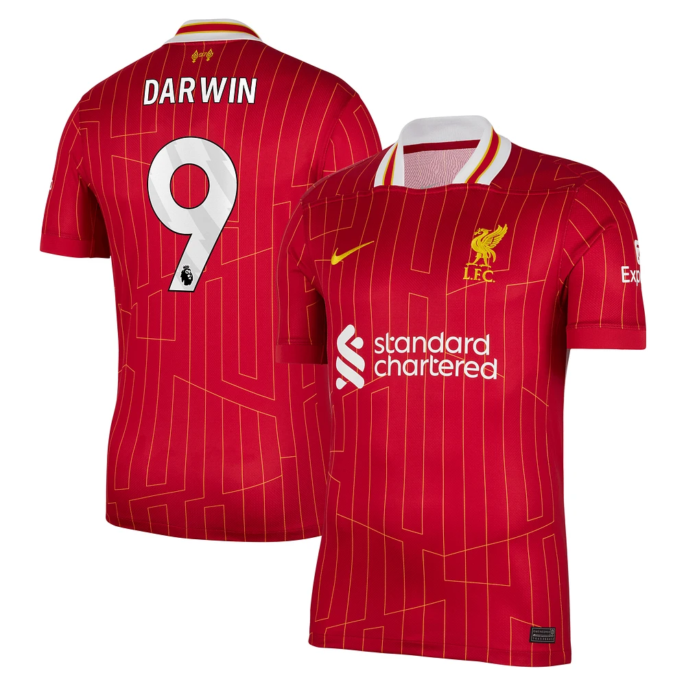 Maillot de joueur réplique domicile Nike Darwin Núñez Liverpool 2024/25 rouge pour homme