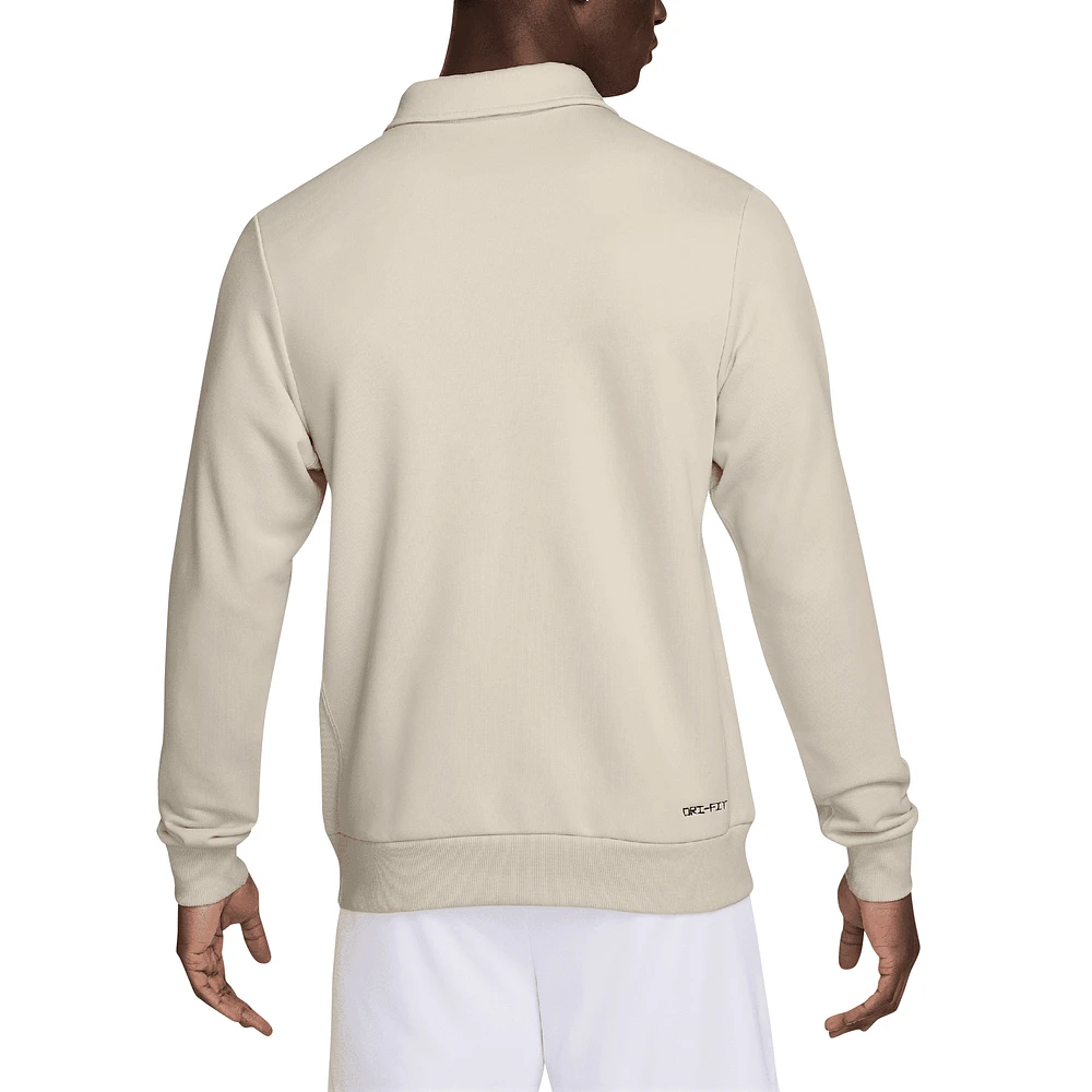 Haut Nike Liverpool Standard Issue à fermeture éclair quart de tour pour homme, gris