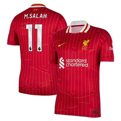 Maillot de joueur Nike Mohamed Salah rouge Liverpool 2024/25 domicile réplique pour homme