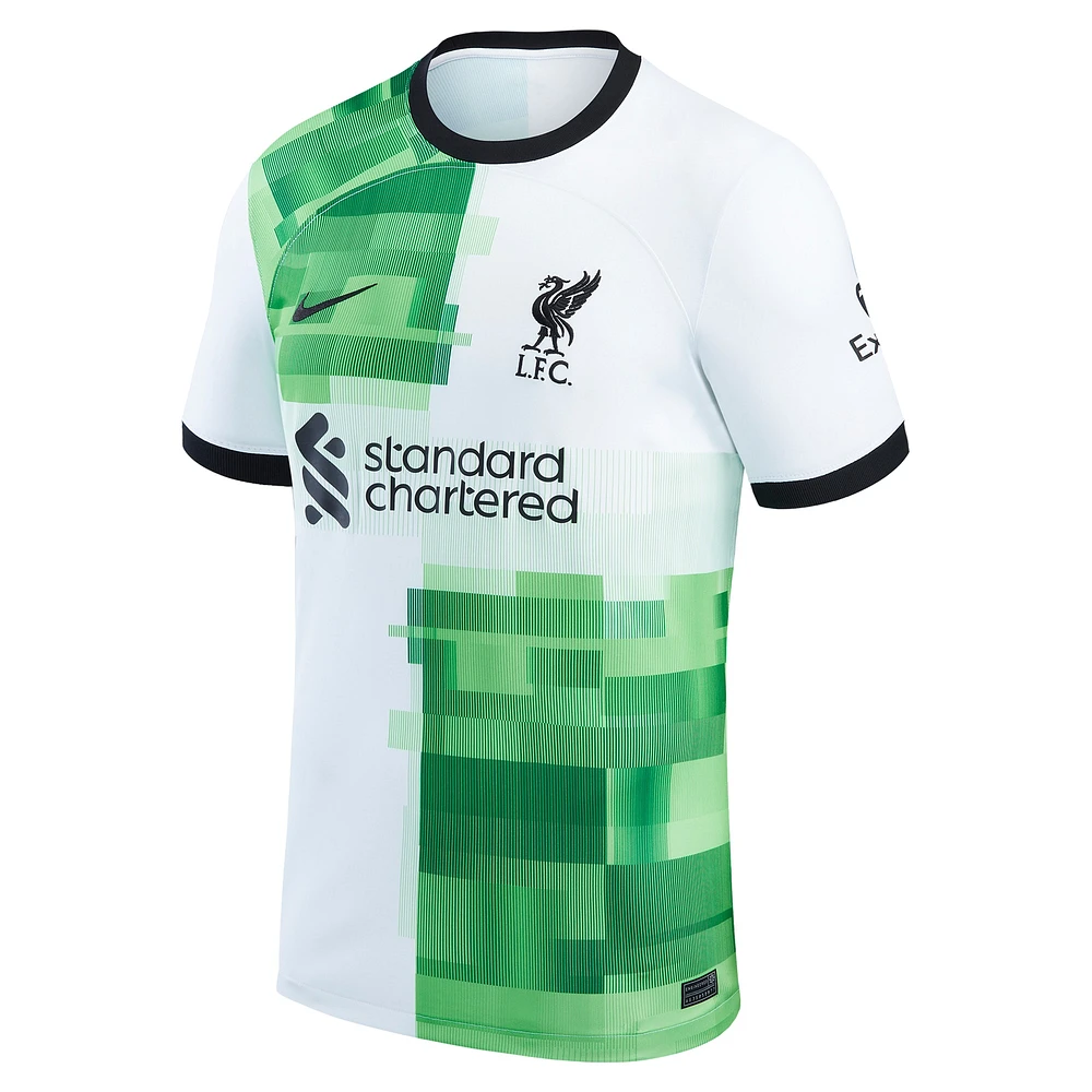 Men's Nike Mohamed Salah White Liverpool 2023/24 Away Replica Player Jersey