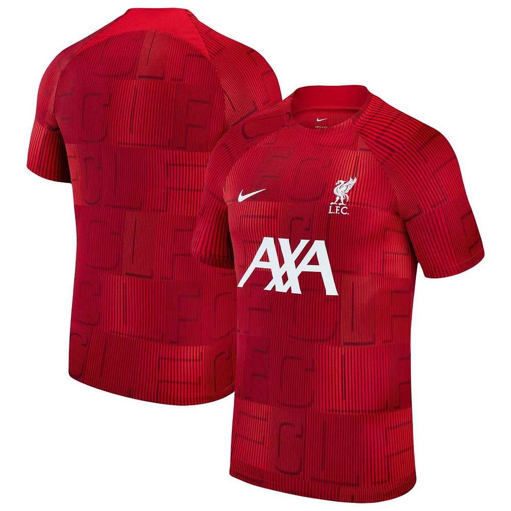 Haut d'avant-match Nike Liverpool 2023/24 Academy Pro pour homme rouge