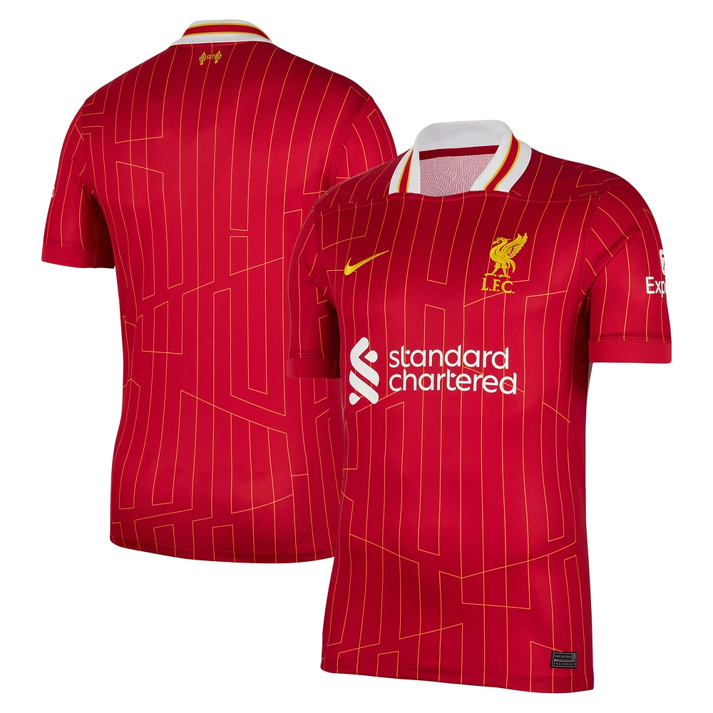 Maillot Nike rouge Liverpool 2024/25 domicile réplique pour homme