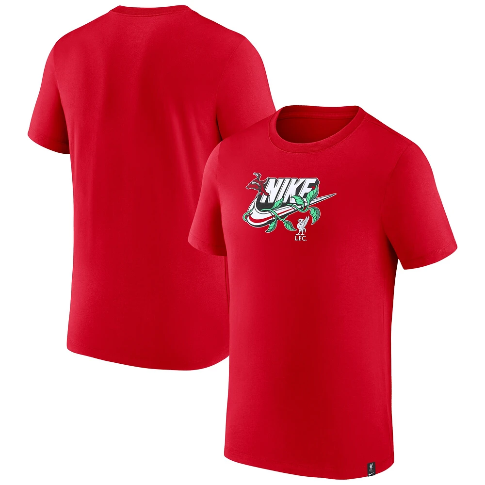 T-shirt Nike Liverpool Futura rouge pour homme