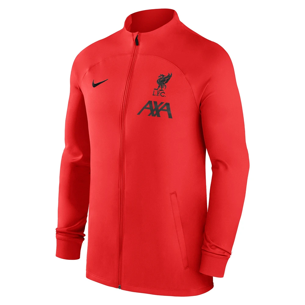 Veste Nike Liverpool Performance Strike Track à fermeture éclair intégrale pour homme, rouge