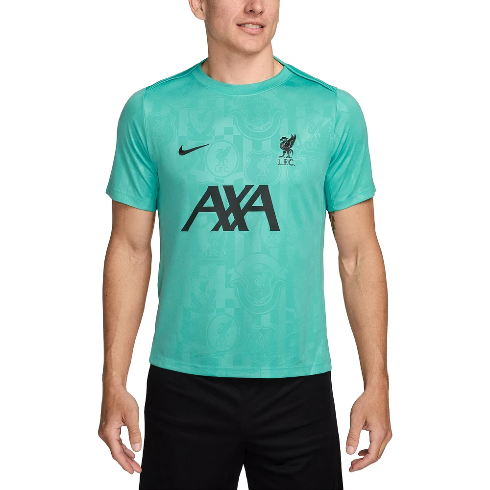 Haut d'avant-match Nike Sarcelle Liverpool 2024/25 Academy Pro pour Homme