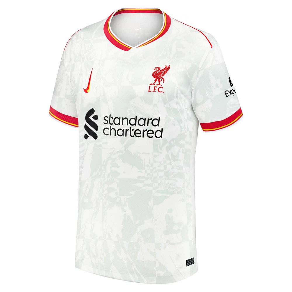 Maillot réplique Nike Virgil van Dijk Liverpool 2024/25 blanc pour homme