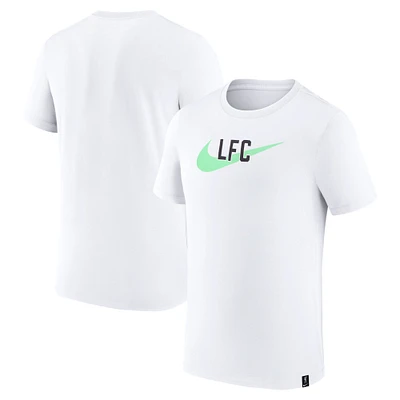 Men's  Nike White Liverpool Swoosh T-Shirt