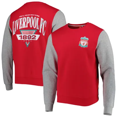 Liverpool Retro Pullover Sweatshirt - Red