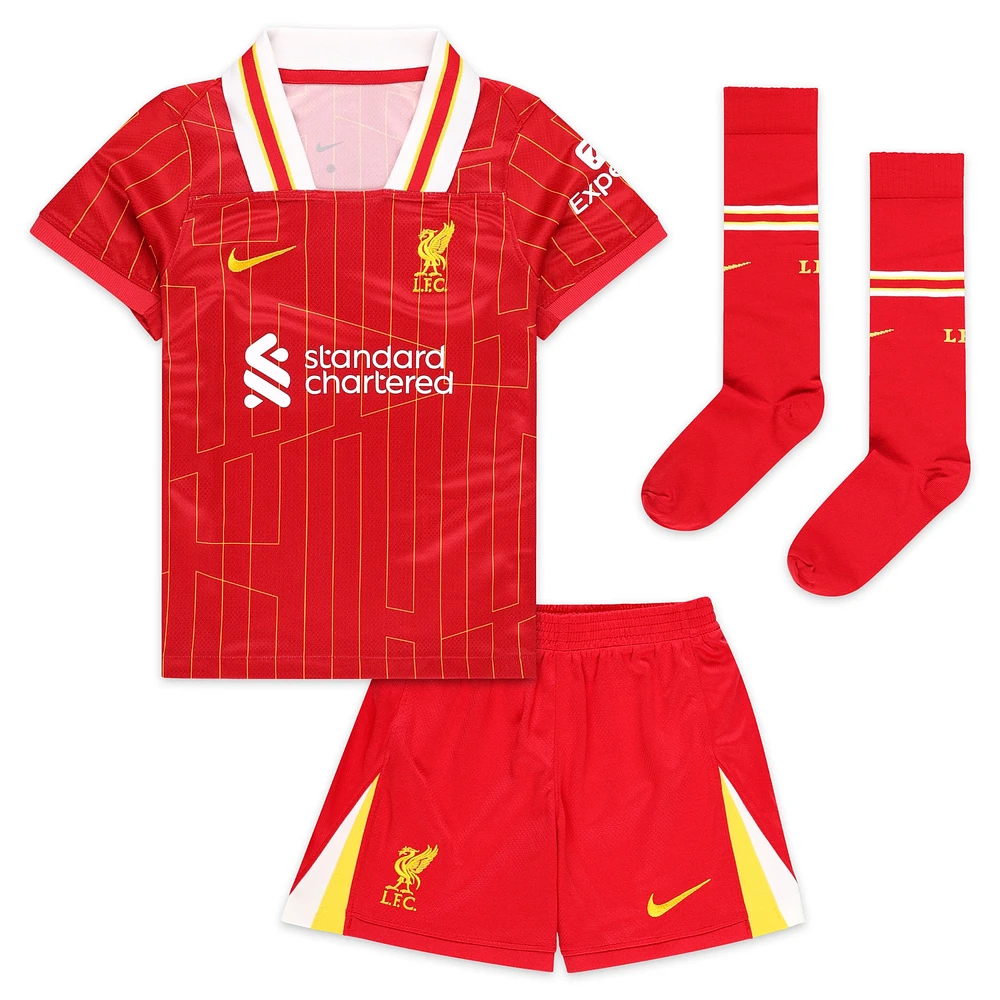 Preschool Nike  Red Liverpool 2024/25 Home Replica Stadium Kit Set