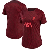 Haut Performance d'Avant-Match Domicile Liverpool 2022/23 Nike Bordeaux pour Femme