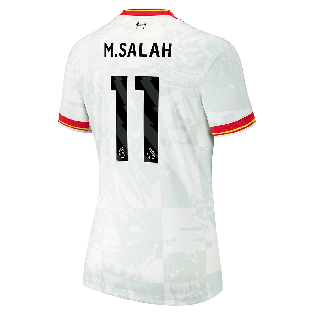 Women's Nike Mohamed Salah White Liverpool 2024/25 Third Replica Jersey