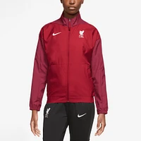 Veste à glissière pleine longueur Nike Liverpool Anthem Raglan Performance pour femme, rouge