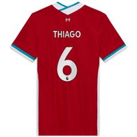 Women's Nike Thiago Alcântara Red Liverpool 2020/21 Home Replica Player Jersey