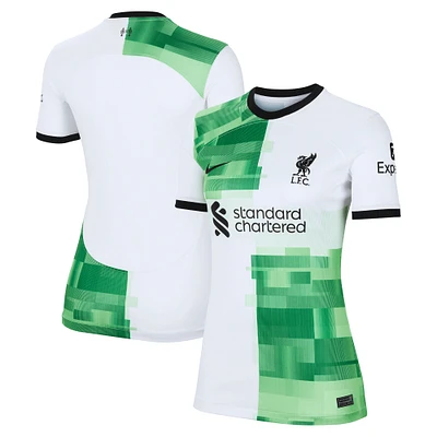 Maillot extérieur réplique Liverpool 2023/24 Nike blanc pour femme