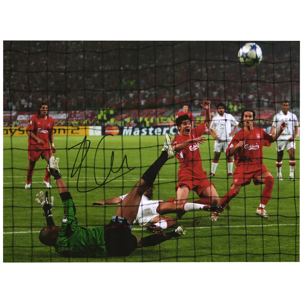 Lids Xabi Alonso Liverpool Authentic 12" x 16" 2005 UEFA Champions League Final Goal Photograph | Foxvalley Mall