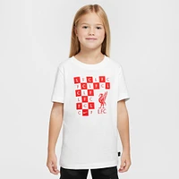 Youth Nike  White Liverpool Checkered T-Shirt