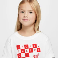 Youth Nike  White Liverpool Checkered T-Shirt