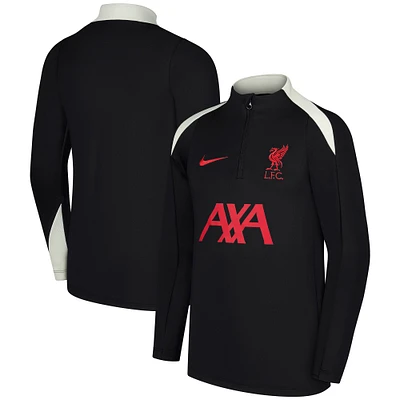 Youth Nike Liverpool 2024/25 Strike Drill Performance Quarter-Zip Pullover Top