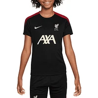 Haut d'entraînement Nike noir Liverpool 2024/25 Strike pour enfant