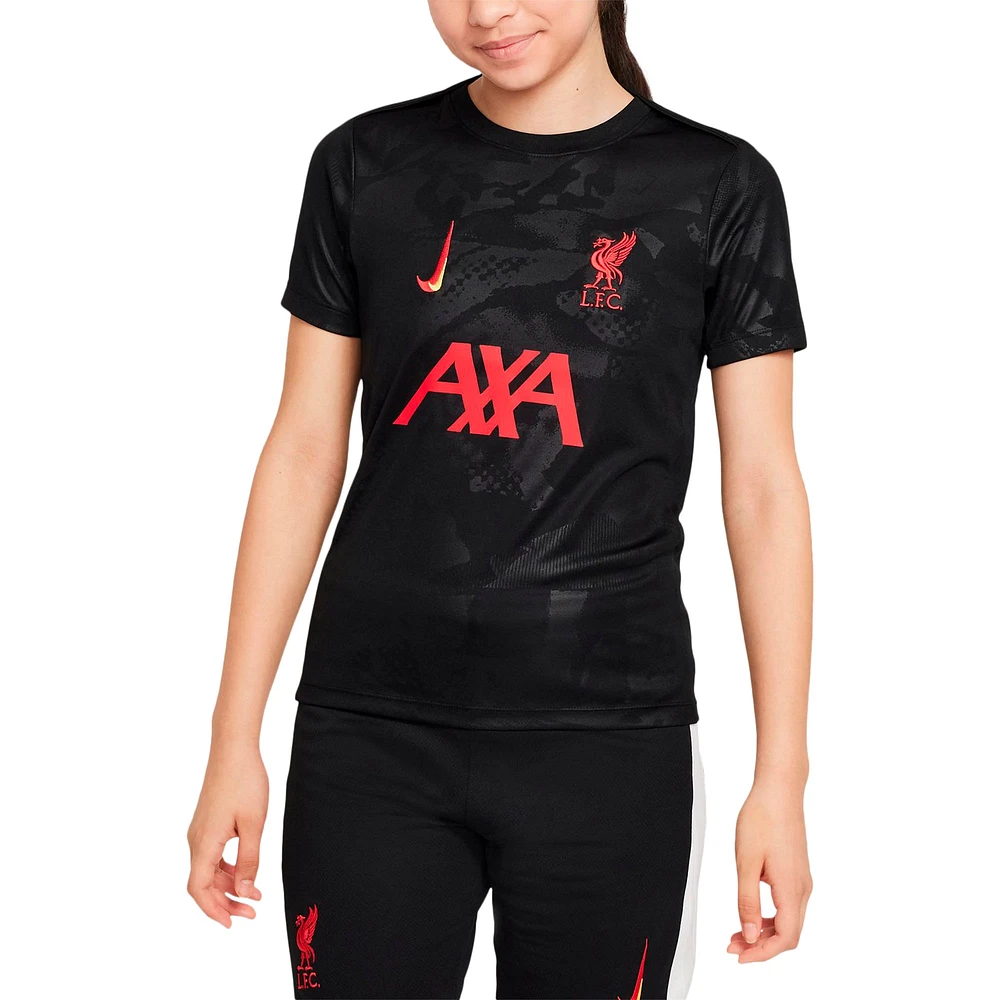 Youth Nike Black Liverpool 2024/25 Third Academy Pro Pre-Match Top